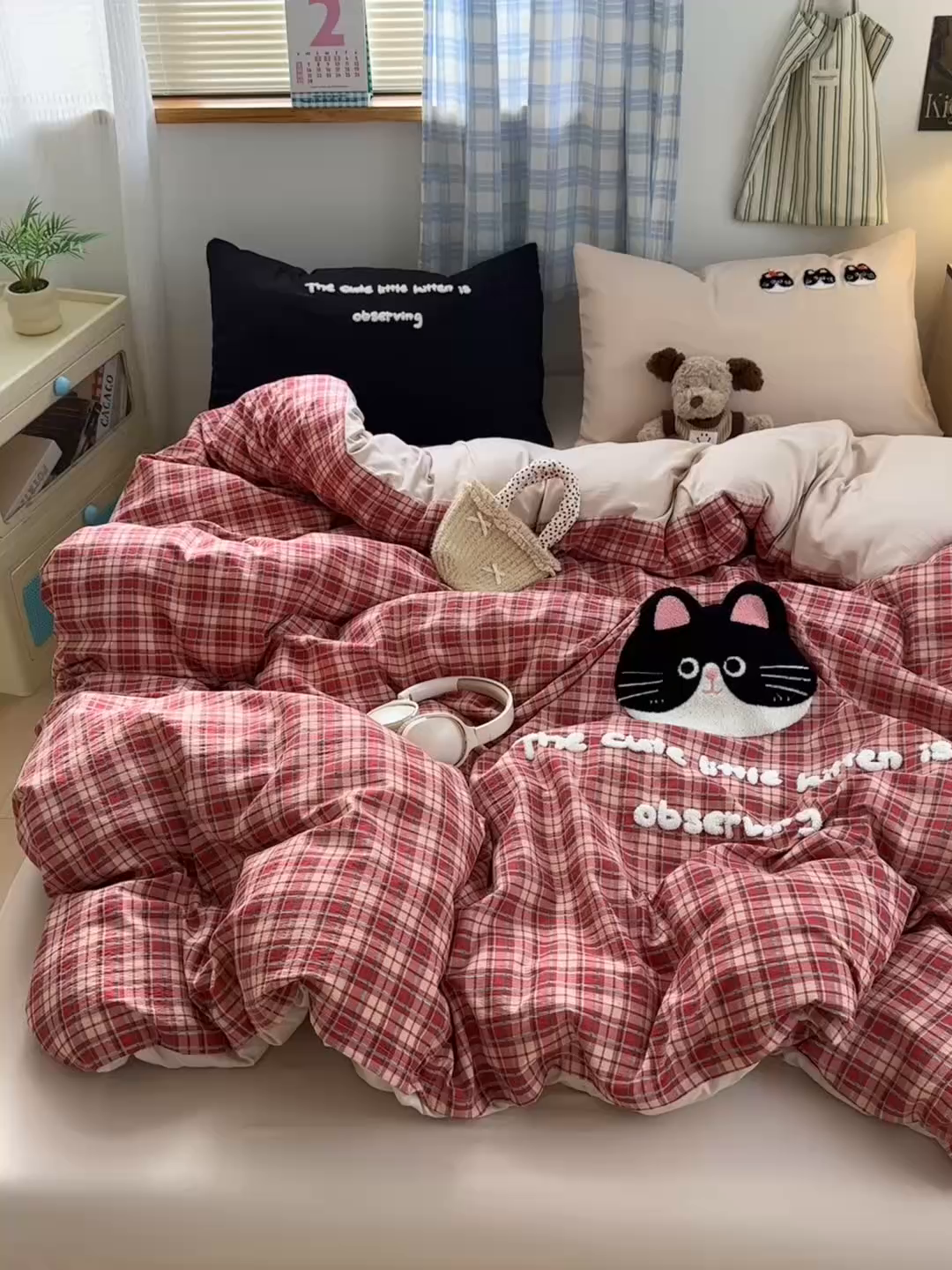 91家纺网 家纺一手货源 找家纺 （总）一霖家纺 2025新款高克重云朵棉毛巾绣印绣四件套-小清新-第四波小清新系列