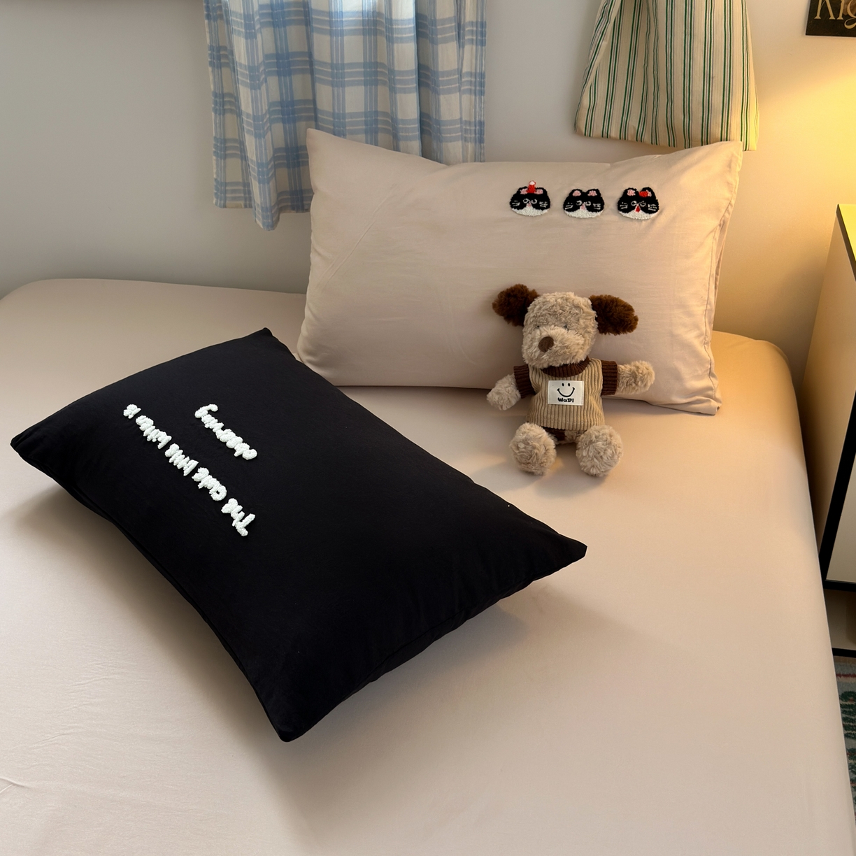 91家纺网 家纺一手货源 找家纺 （总）一霖家纺 2025新款高克重云朵棉毛巾绣印绣四件套-小清新-第四波小清新系列