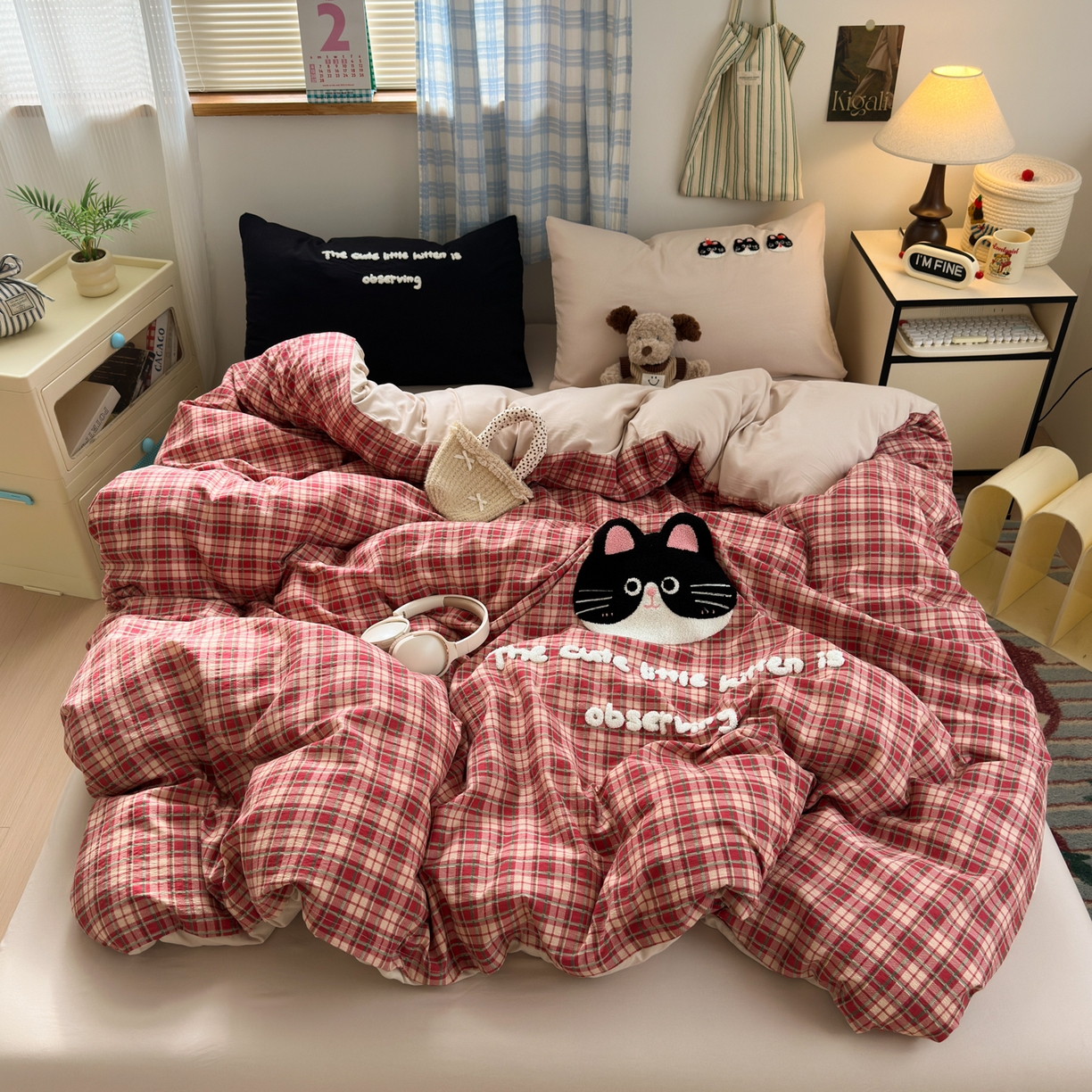 91家纺网 家纺一手货源 找家纺 （总）一霖家纺 2025新款高克重云朵棉毛巾绣印绣四件套-小清新-第四波小清新系列