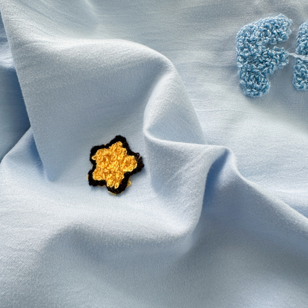 91家纺网 家纺一手货源 找家纺 一霖家纺 2025新款高克重云朵棉毛巾绣印绣四件套-小清新-第四波小清新系列 动感BIUBIU