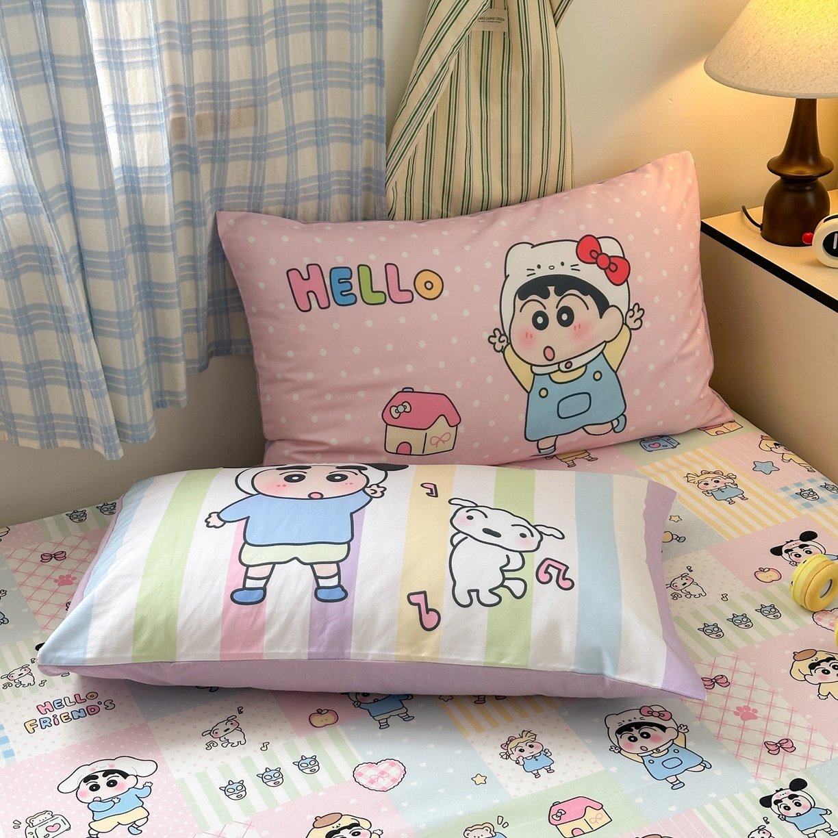 91家纺网 家纺一手货源 找家纺 一霖家纺 2025新款高克重云朵棉毛巾绣印绣四件套-小清新-第四波小清新系列 萌趣小新