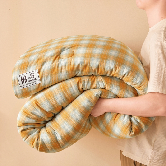 91家纺网 家纺一手货源 找家纺 晓时候 2025新款A类水洗棉冬被新疆棉花被夏被春秋被四季被子被芯 韶华桔