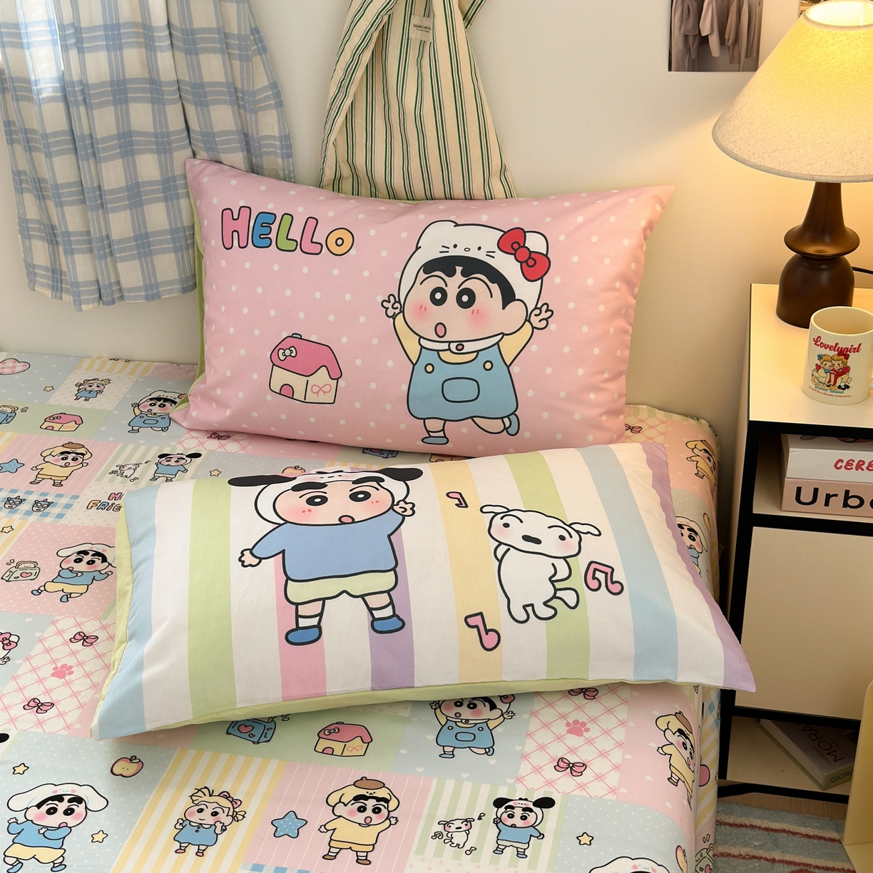 91家纺网 家纺一手货源 找家纺 一霖家纺 2025新款高克重云朵棉毛巾绣印绣四件套-小清新-第四波小清新系列 童年趣友