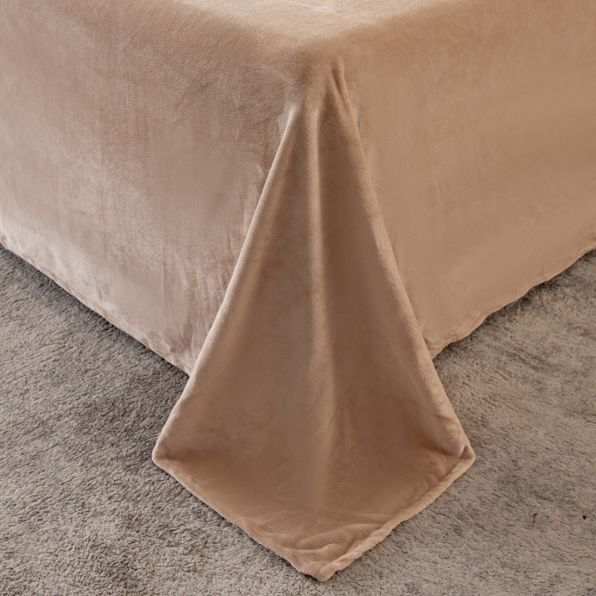 91家纺网 家纺一手货源 找家纺 莱凯家纺 2025新款泡泡牛奶绒被套单被套单品被套单件被套-泡泡 泡泡卡其+白