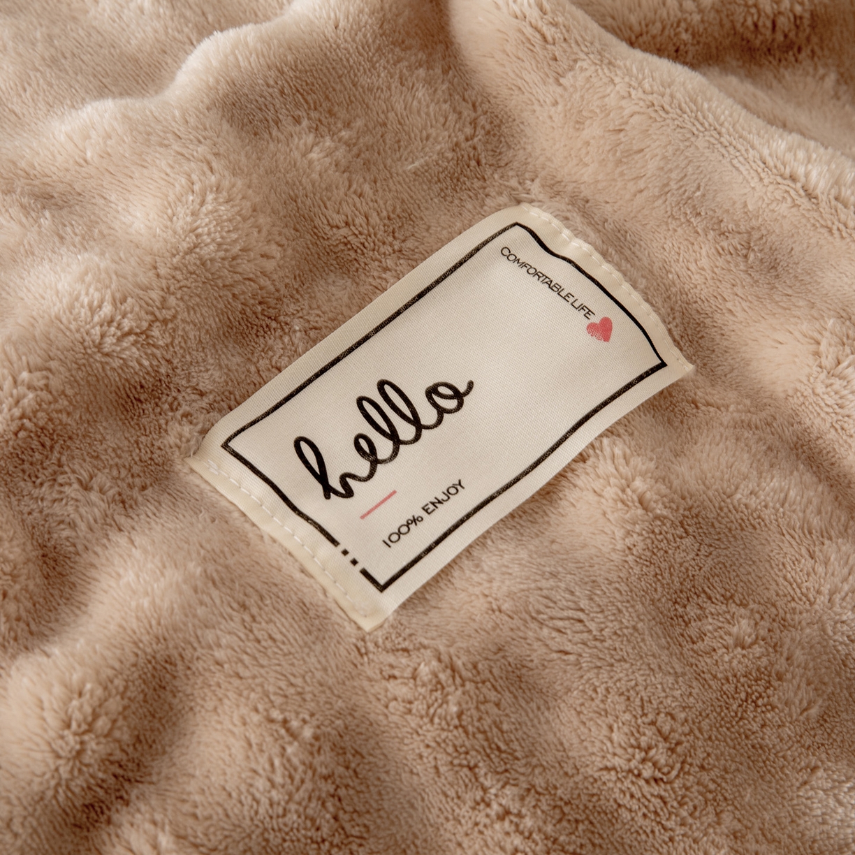 91家纺网 家纺一手货源 找家纺 莱凯家纺 2025新款泡泡牛奶绒被套单被套单品被套单件被套-泡泡 泡泡卡其+白