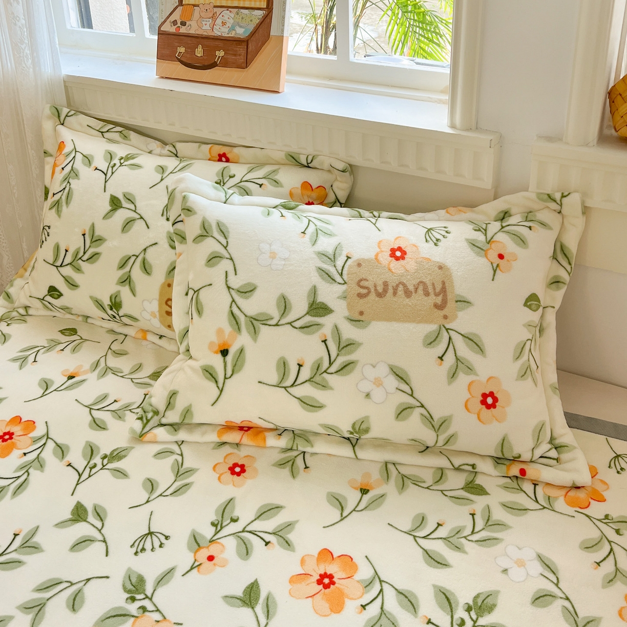 91家纺网 家纺一手货源 找家纺 （总）启发 2025新款高克重双面牛奶绒印花系列床单三件套