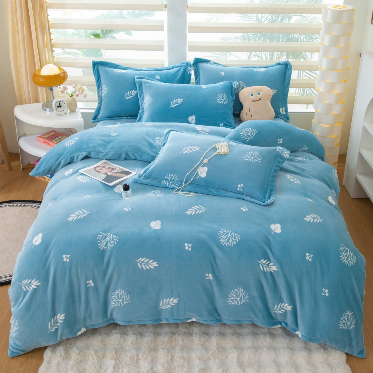 91家纺网 家纺一手货源 找家纺 （总）优姿家纺 2025新款加厚全消光牛奶绒印花四件套