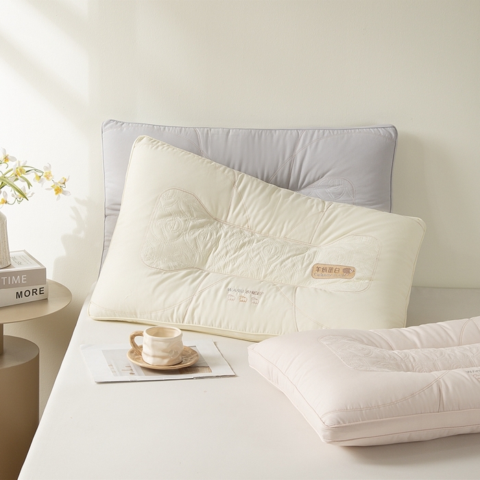 91家纺网 家纺一手货源 找家纺 （总）晚儿 2025新款羊绒蛋白枕枕头枕芯