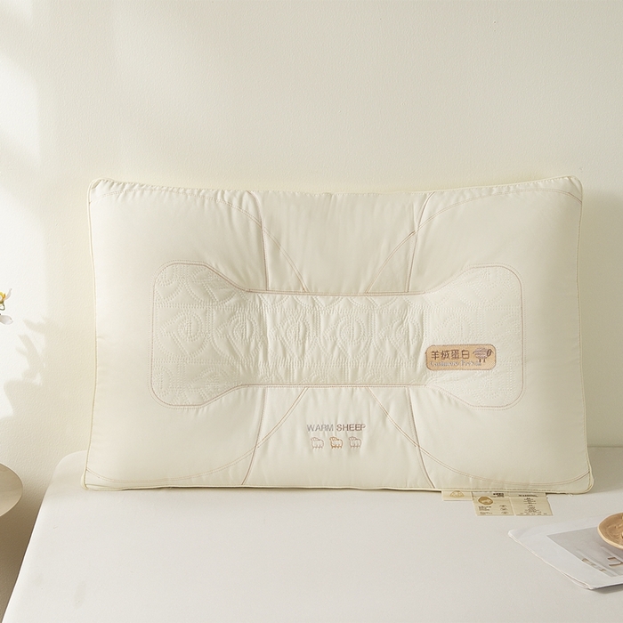 91家纺网 家纺一手货源 找家纺 （总）晚儿 2025新款羊绒蛋白枕枕头枕芯