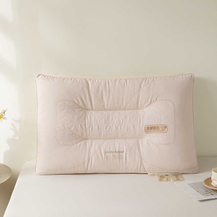 91家纺网 家纺一手货源 找家纺 （总）晚儿 2025新款羊绒蛋白枕枕头枕芯