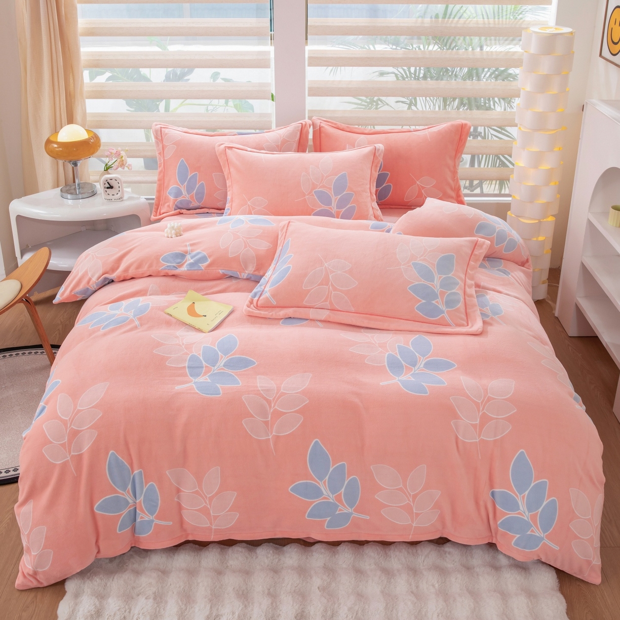 91家纺网 家纺一手货源 找家纺 （总）优姿家纺 2025新款加厚全消光牛奶绒印花四件套