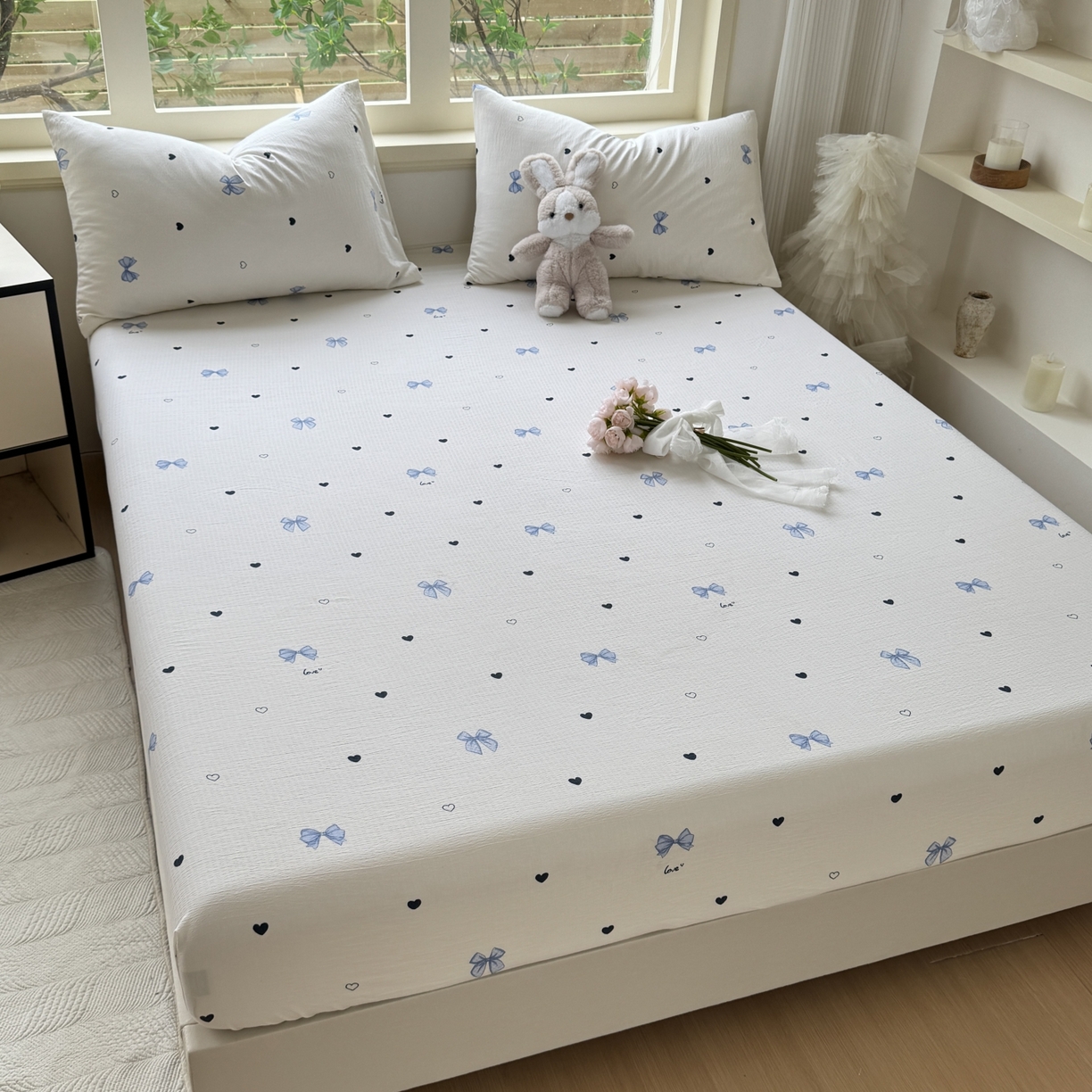 91家纺网 家纺一手货源 找家纺 （总）叠派家纺 2025新款A类双层纱提花单品床笠系列