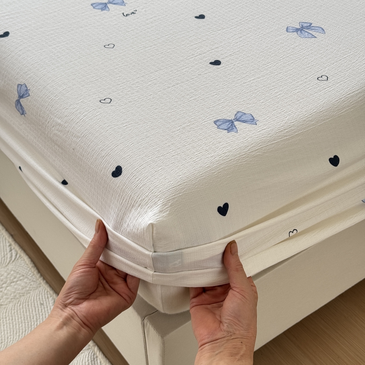 91家纺网 家纺一手货源 找家纺 （总）叠派家纺 2025新款A类双层纱提花单品床笠系列