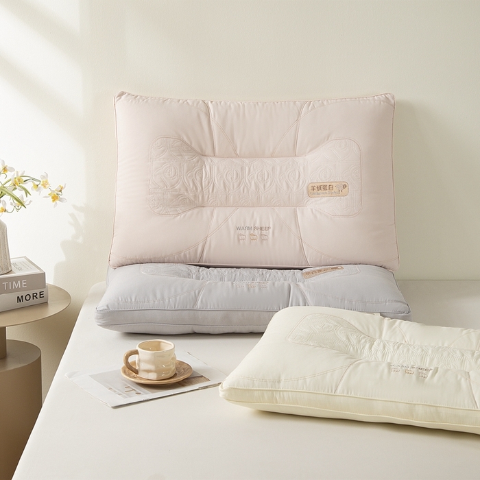 晚儿 2025新款羊绒蛋白枕枕头枕芯 组合图仅供展示不可下单