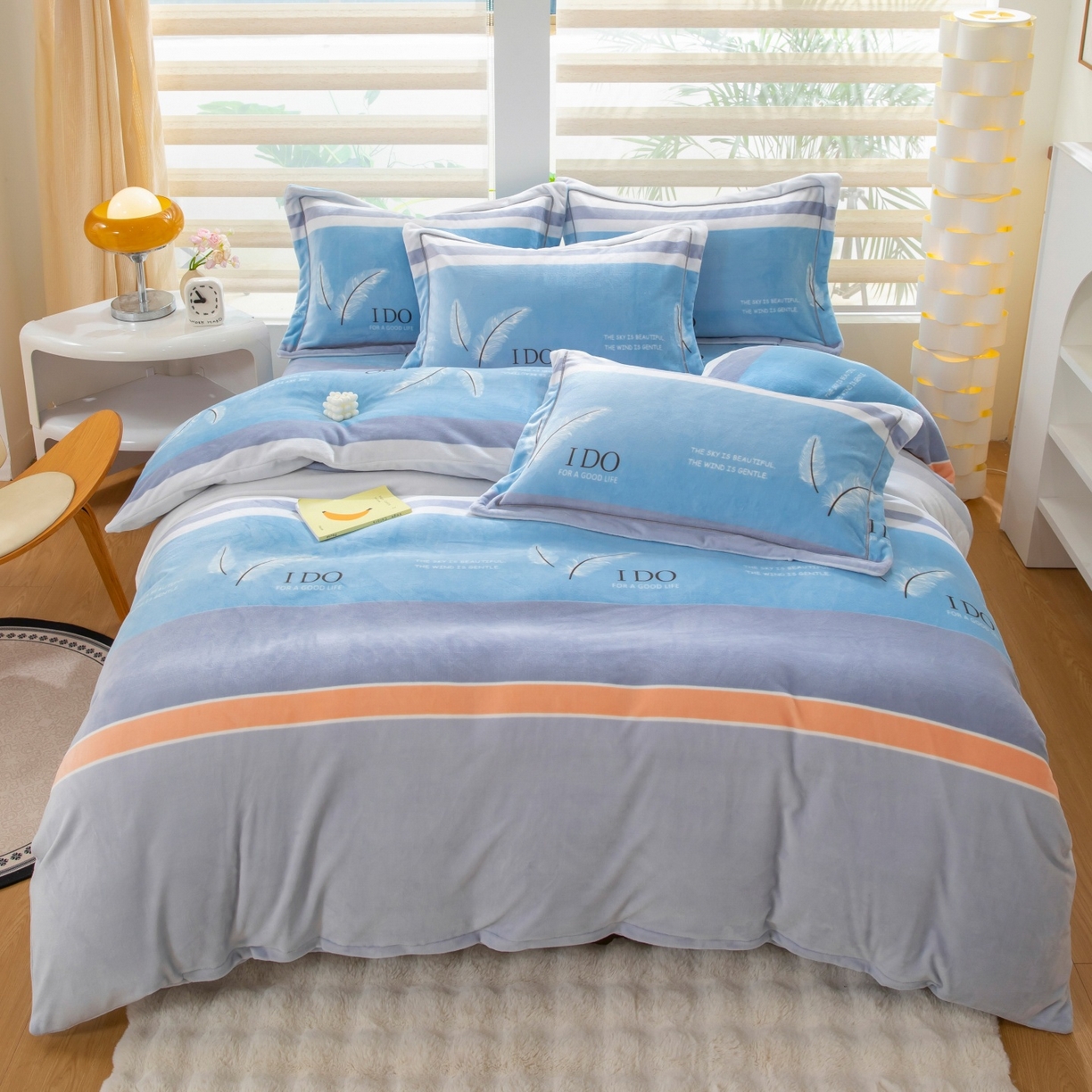 91家纺网 家纺一手货源 找家纺 （总）优姿家纺 2025新款加厚全消光牛奶绒印花四件套