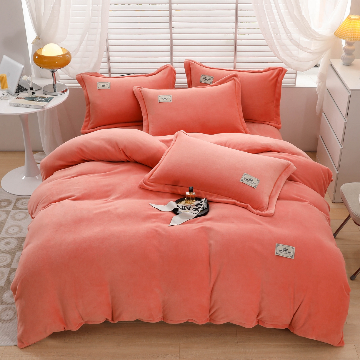 91家纺网 家纺一手货源 找家纺 （总）优姿家纺 2025新款加厚全消光牛奶绒印花四件套