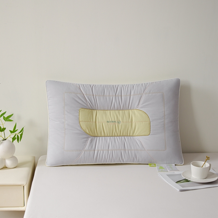 晚儿 2025春夏新款自然养眠护颈枕枕头枕芯 自然养眠枕-绅士灰绿