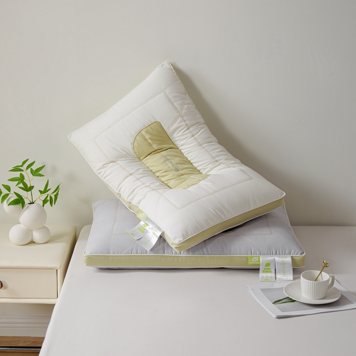 91家纺网 家纺一手货源 找家纺 晚儿 2025春夏新款自然养眠护颈枕枕头枕芯 组合图仅供展示不可下单