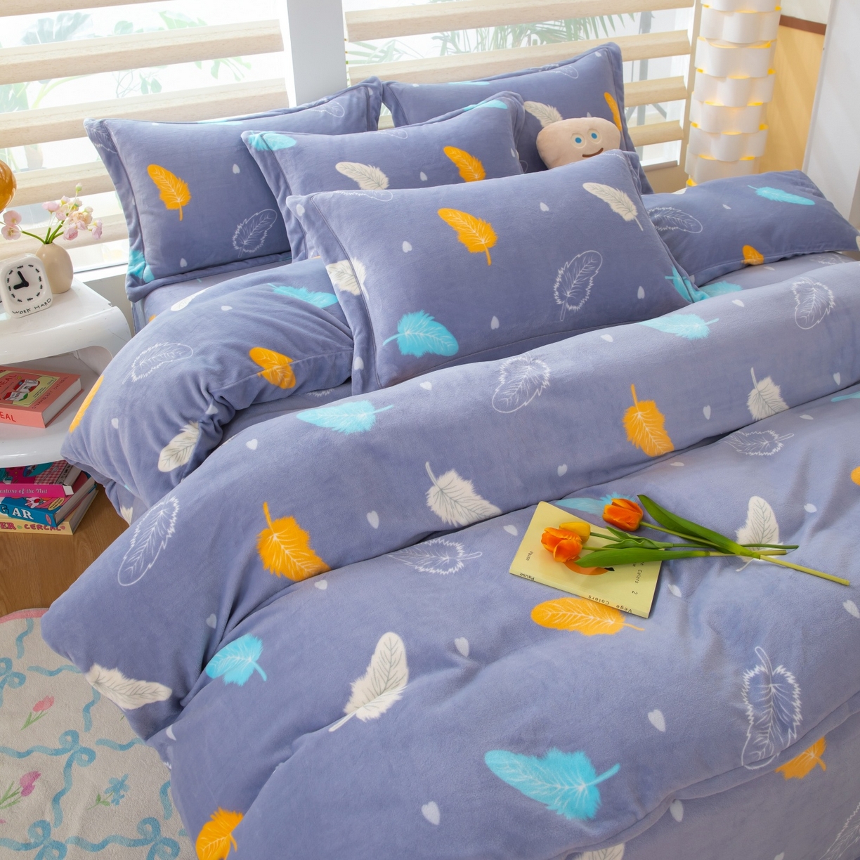 91家纺网 家纺一手货源 找家纺 （总）优姿家纺 2025新款加厚全消光牛奶绒印花四件套