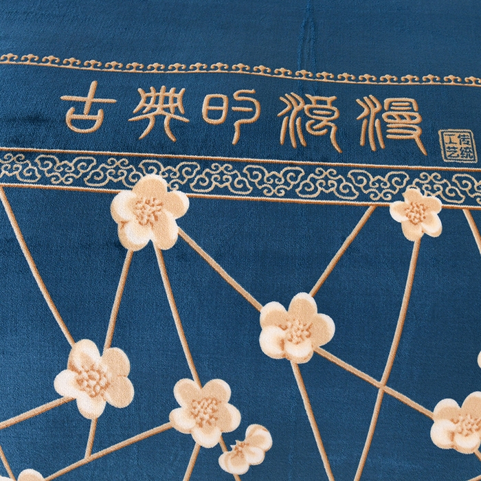 91家纺网 家纺一手货源 找家纺 莱凯家纺 2025新款牛奶绒四件套保暖加厚金貂绒套件玉魄梅香