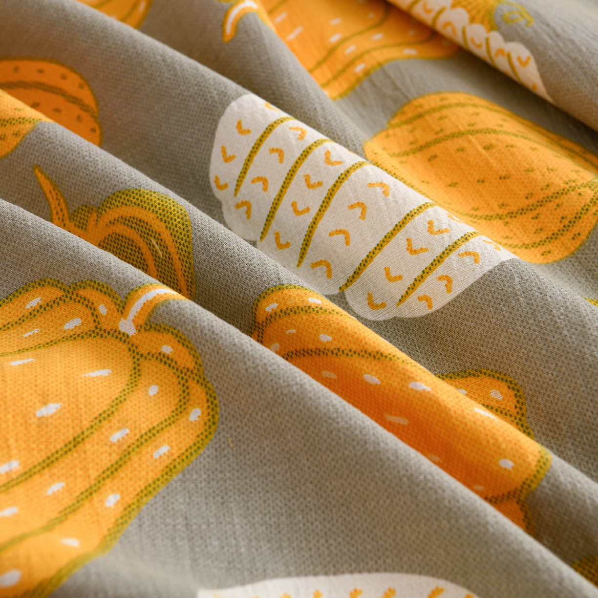 91家纺网 家纺一手货源 找家纺 叠派家纺 2025新款A类双层纱提花单品床笠系列 福瓜