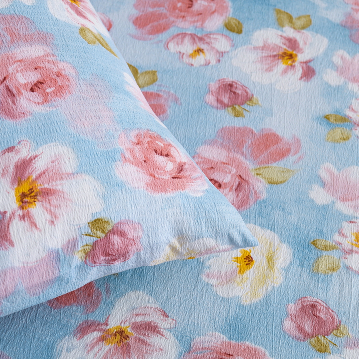 91家纺网 家纺一手货源 找家纺 叠派家纺 2025新款A类双层纱提花单品床笠系列 花海