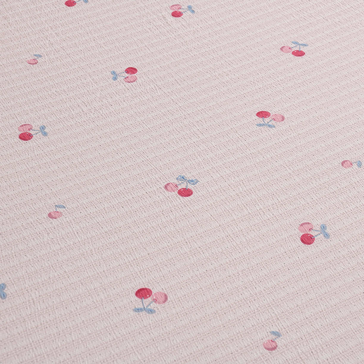 91家纺网 家纺一手货源 找家纺 叠派家纺 2025新款A类双层纱提花单品床笠系列 甜蜜樱桃