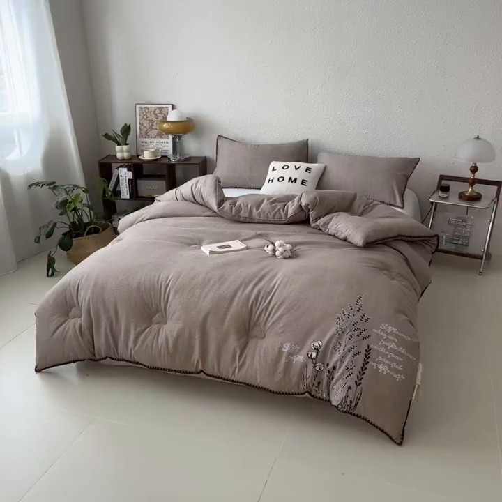 91家纺网 家纺一手货源 找家纺 （总）宝士康家纺 2025新品10A抗菌素麻棉花春秋被/冬被/被芯/跨境外贸