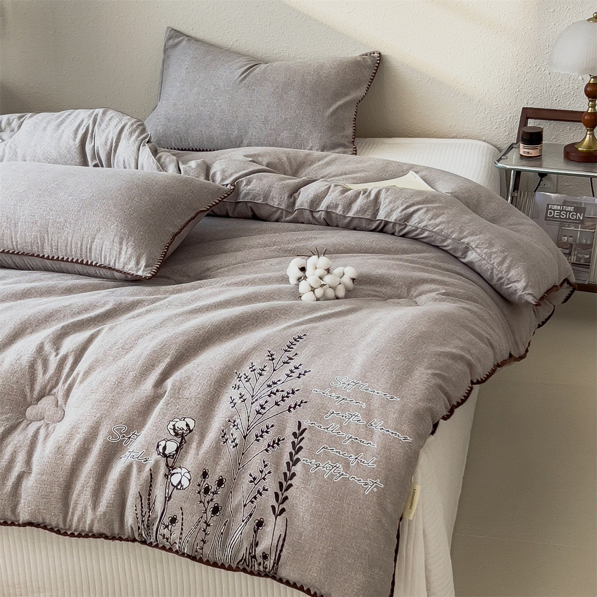 91家纺网 家纺一手货源 找家纺 （总）宝士康家纺 2025新品10A抗菌素麻棉花春秋被/冬被/被芯/跨境外贸