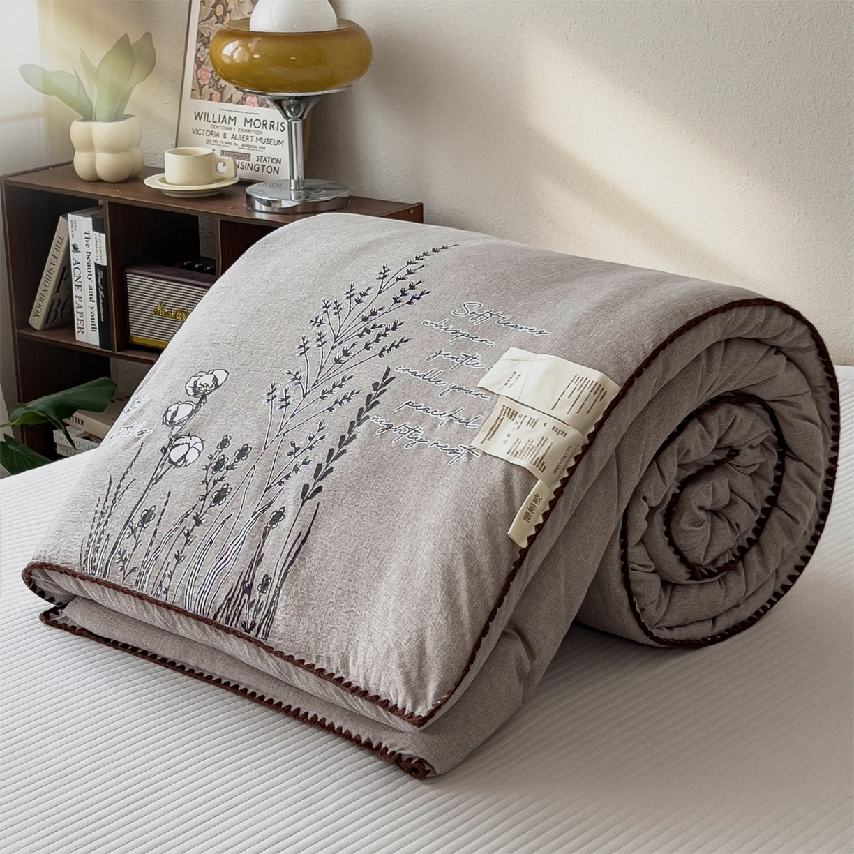 91家纺网 家纺一手货源 找家纺 （总）宝士康家纺 2025新品10A抗菌素麻棉花春秋被/冬被/被芯/跨境外贸