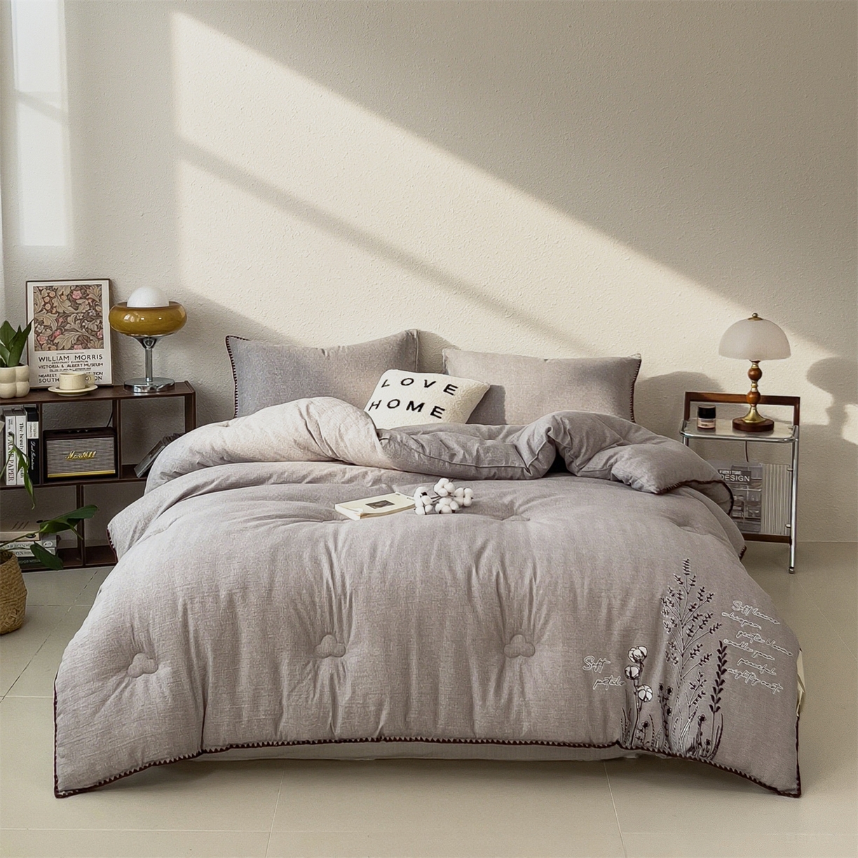 91家纺网 家纺一手货源 找家纺 （总）宝士康家纺 2025新品10A抗菌素麻棉花春秋被/冬被/被芯/跨境外贸