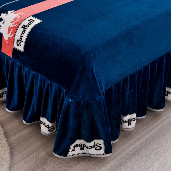 91家纺网 家纺一手货源 找家纺 2025新款加厚直播爆款牛奶绒被套金貂法莱绒单品被套比萨之约