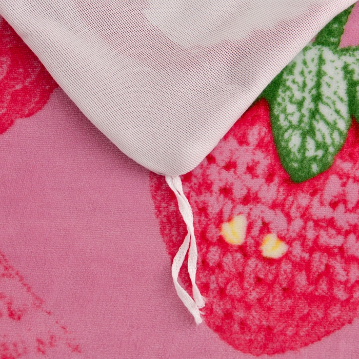 91家纺网 家纺一手货源 找家纺 2025新款加厚直播爆款牛奶绒被套金貂法莱绒单品被套草莓熊