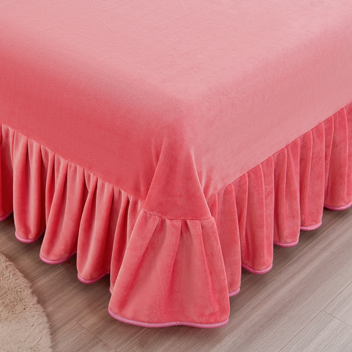 91家纺网 家纺一手货源 找家纺 2025新款加厚直播爆款牛奶绒被套金貂法莱绒单品被套红粉佳人