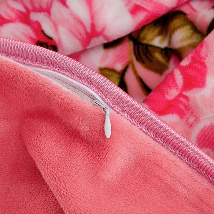 91家纺网 家纺一手货源 找家纺 2025新款加厚直播爆款牛奶绒被套金貂法莱绒单品被套红粉佳人