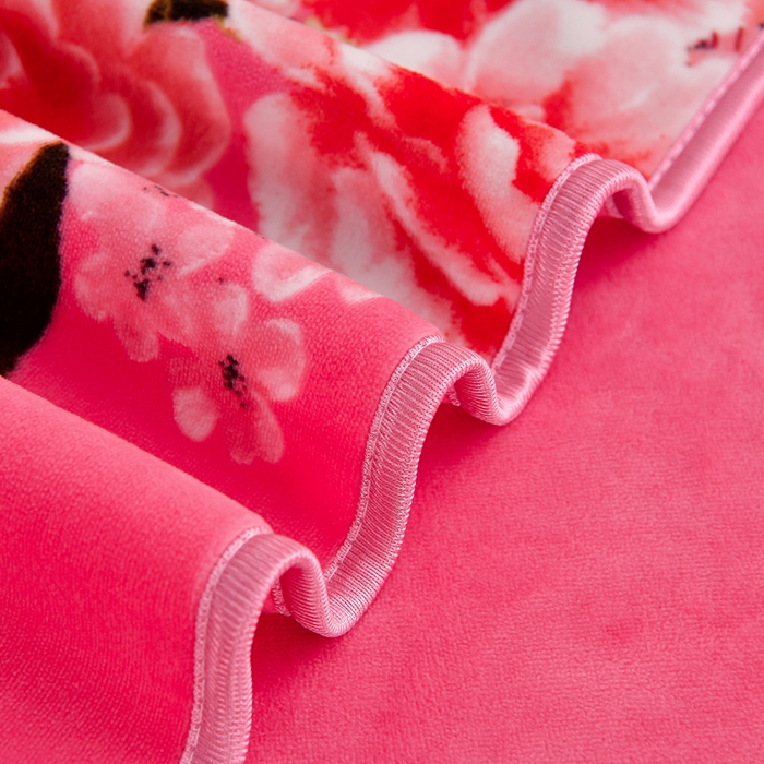 91家纺网 家纺一手货源 找家纺 2025新款加厚直播爆款牛奶绒被套金貂法莱绒单品被套花香迷人