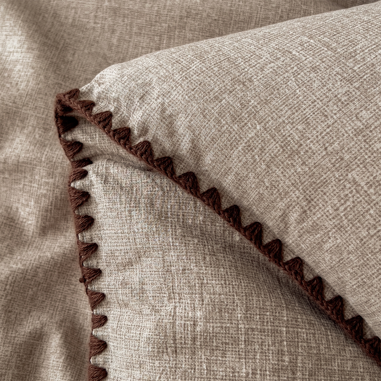 91家纺网 家纺一手货源 找家纺 宝士康家纺 2025新品10A抗菌素麻棉花春秋被/冬被/被芯/跨境外贸 素麻-墨染棕