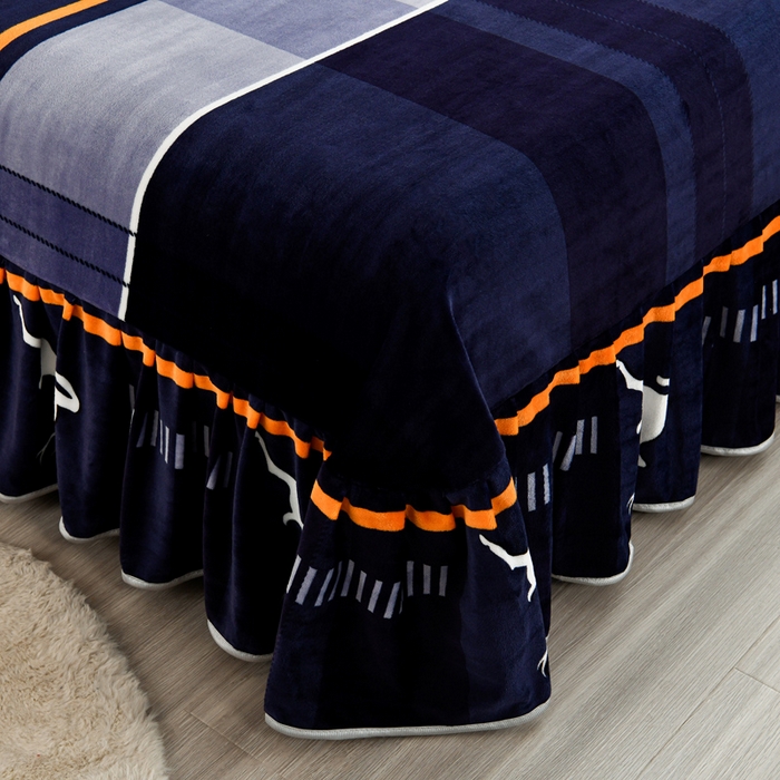 91家纺网 家纺一手货源 找家纺 2025新款加厚直播爆款牛奶绒被套金貂法莱绒单品被套极简主义