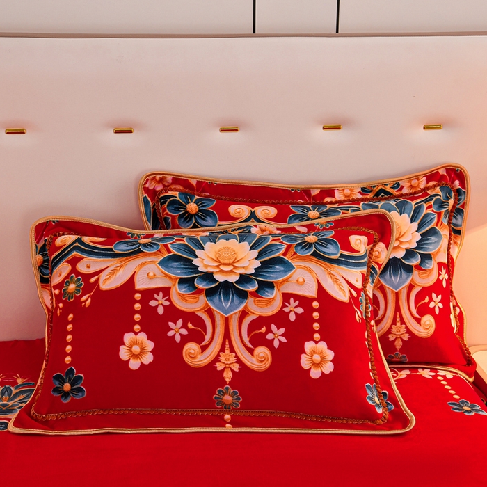 91家纺网 家纺一手货源 找家纺 2025新款加厚直播爆款牛奶绒被套金貂法莱绒单品被套锦上添花