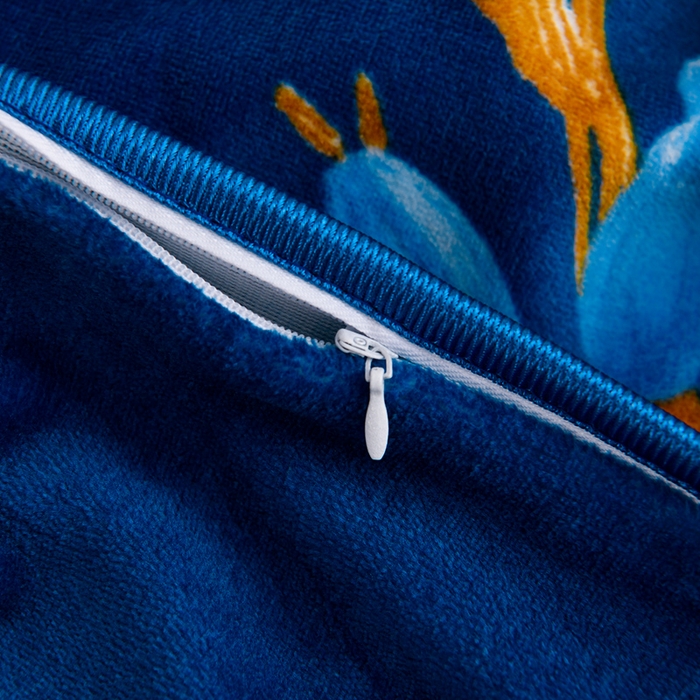 91家纺网 家纺一手货源 找家纺 2025新款加厚直播爆款牛奶绒被套金貂法莱绒单品被套梦蝶