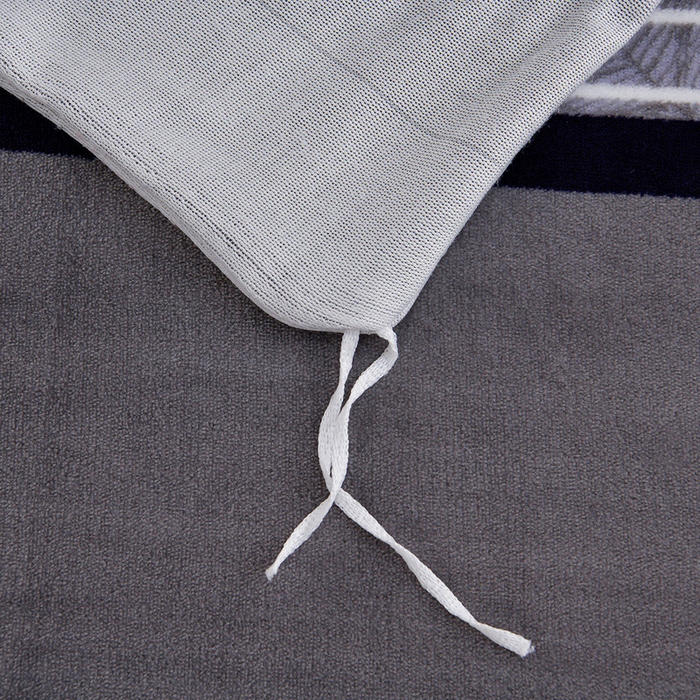 91家纺网 家纺一手货源 找家纺 2025新款加厚直播爆款牛奶绒被套金貂法莱绒单品被套一鹿有你-灰