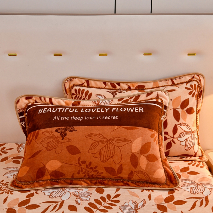 91家纺网 家纺一手货源 找家纺 2025新款加厚直播爆款牛奶绒被套金貂法莱绒单品被套枝繁叶茂