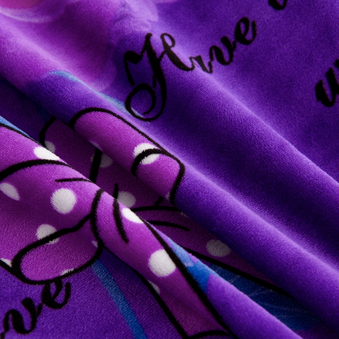 91家纺网 家纺一手货源 找家纺 2025新款加厚直播爆款牛奶绒被套金貂法莱绒单品被套紫色玫瑰