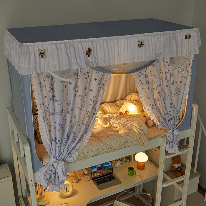 91家纺网 家纺一手货源 找家纺 （总）梦之宝 2025年新款小碎花学生蚊帐