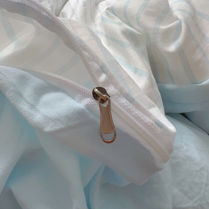 91家纺网 家纺一手货源 找家纺 韩秀家纺 2025新款水洗棉毛巾绣云朵棉四件套 可爱兔云兰