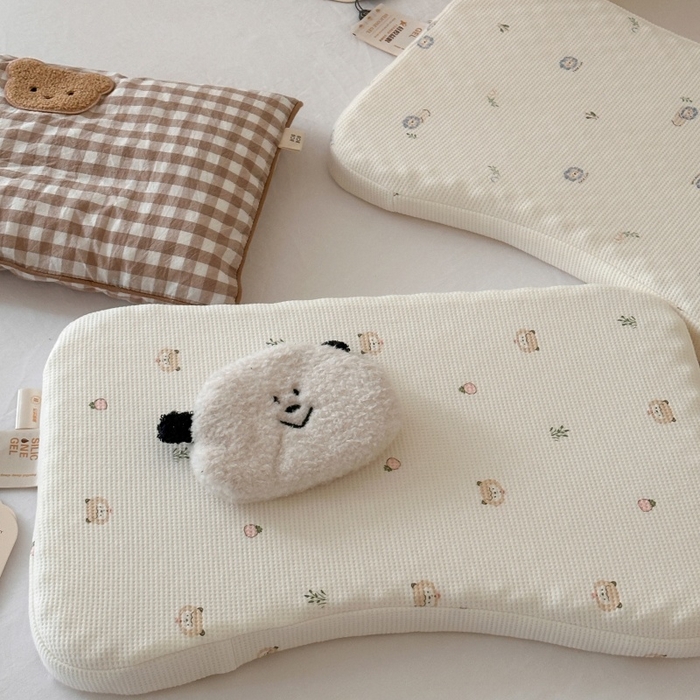 91家纺网 家纺一手货源 找家纺 伟邦枕芯 2025新款全棉华夫格可水洗硅胶儿童枕枕头枕芯 组合图仅供参考