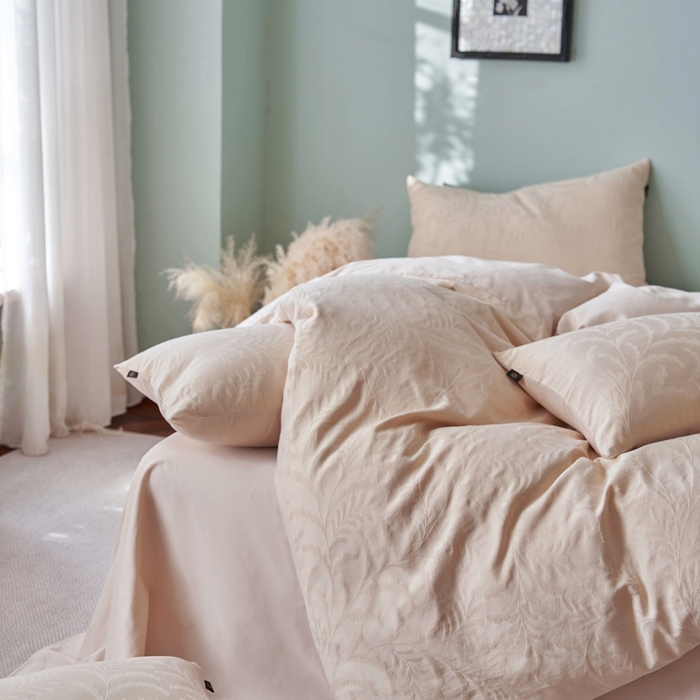 91家纺网 家纺一手货源 找家纺 （总）禾时 2025新款60s轻奢提花磨毛四件套-沄梦