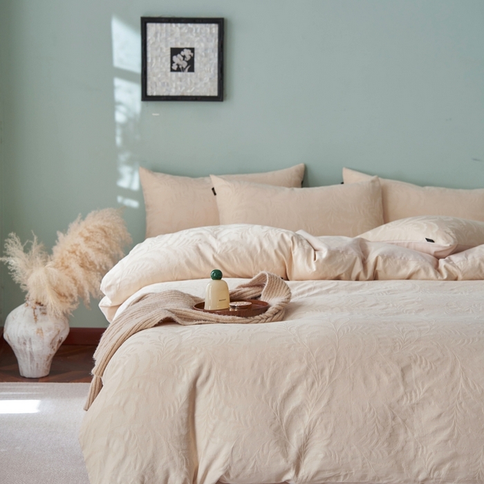 91家纺网 家纺一手货源 找家纺 禾时 2025新款60s轻奢提花磨毛四件套-沄梦 沄梦-皇家米