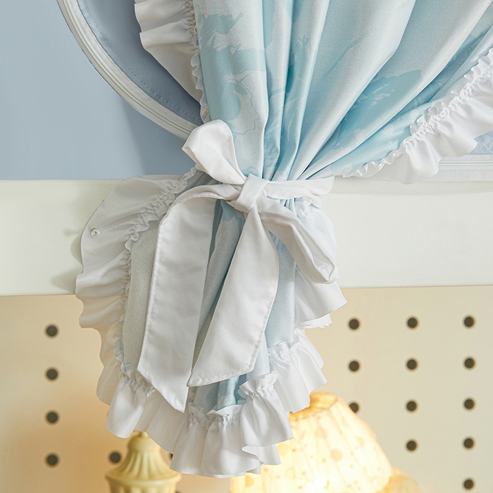 91家纺网 家纺一手货源 找家纺 梦之宝 2025年新款小碎花学生蚊帐 蓝星草