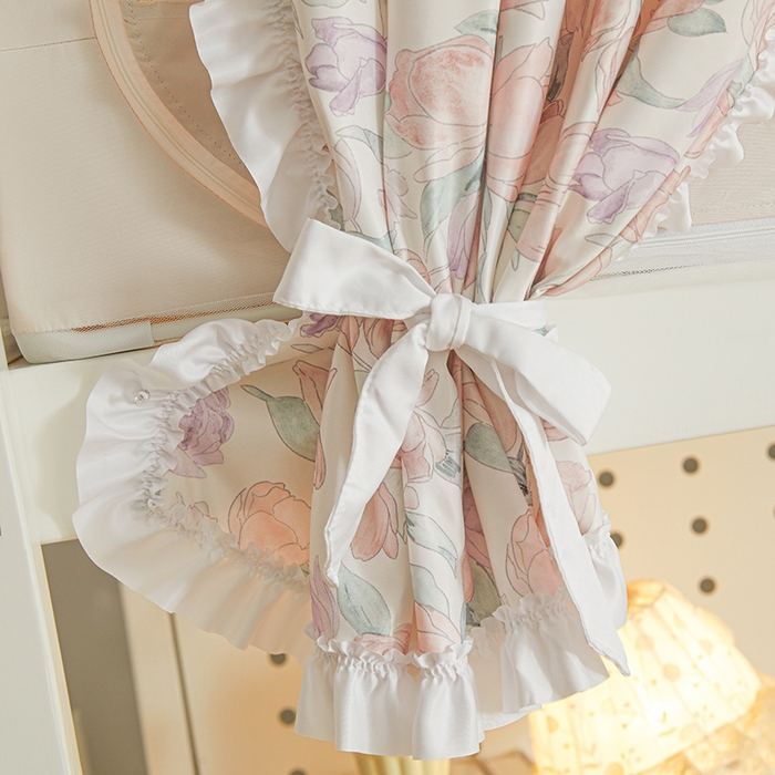 91家纺网 家纺一手货源 找家纺 梦之宝 2025年新款小碎花学生蚊帐 蔷薇